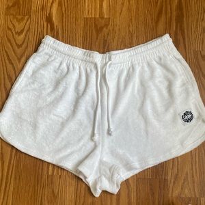 New never worn H&M white Terry shorts sz M